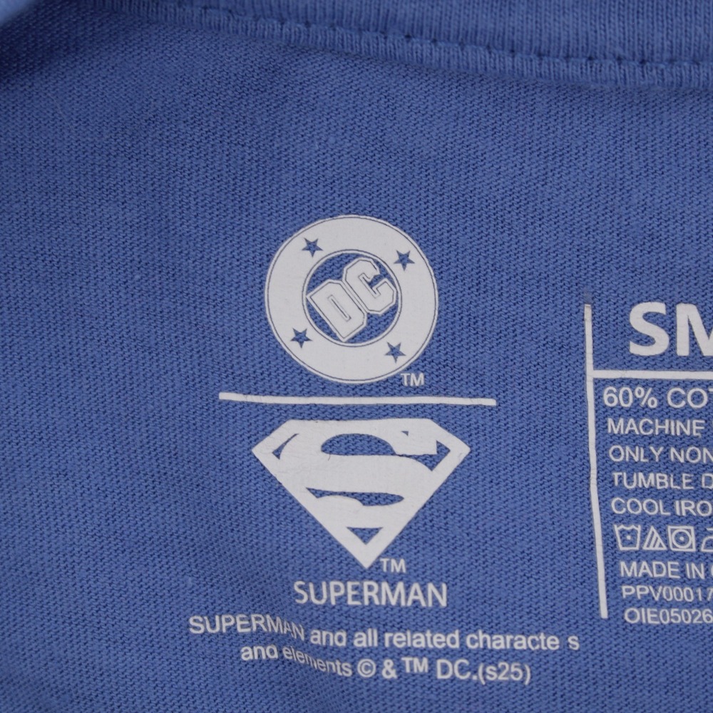 DC Comics Men's Blue Superman Shield Graphic T-Shirt Size Small - Picture 3 of 4